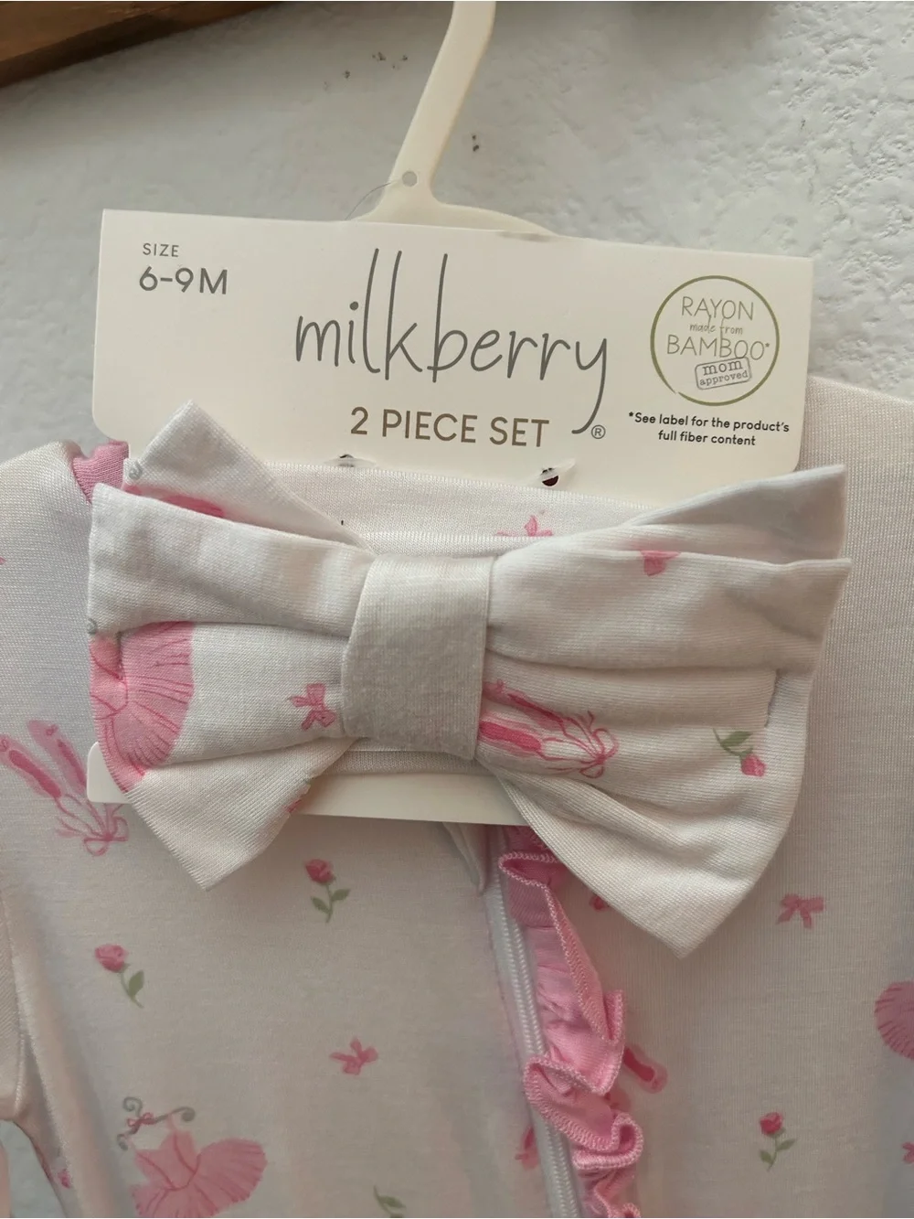 NWT Milkberry 9mo bamboo set